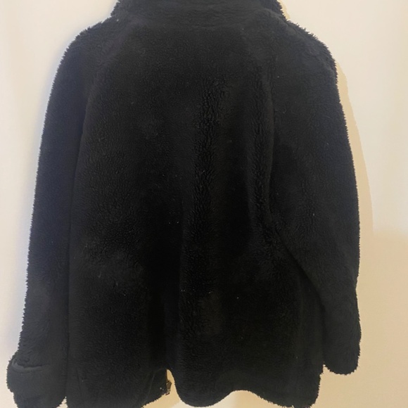 Topshop Black Fluffy Coat - Picture 5 of 5